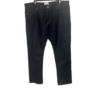 NWOT TRIARCHY Slim Straight Blue Button Fly Jeans‎ Sustainable Men’s Size 40X34